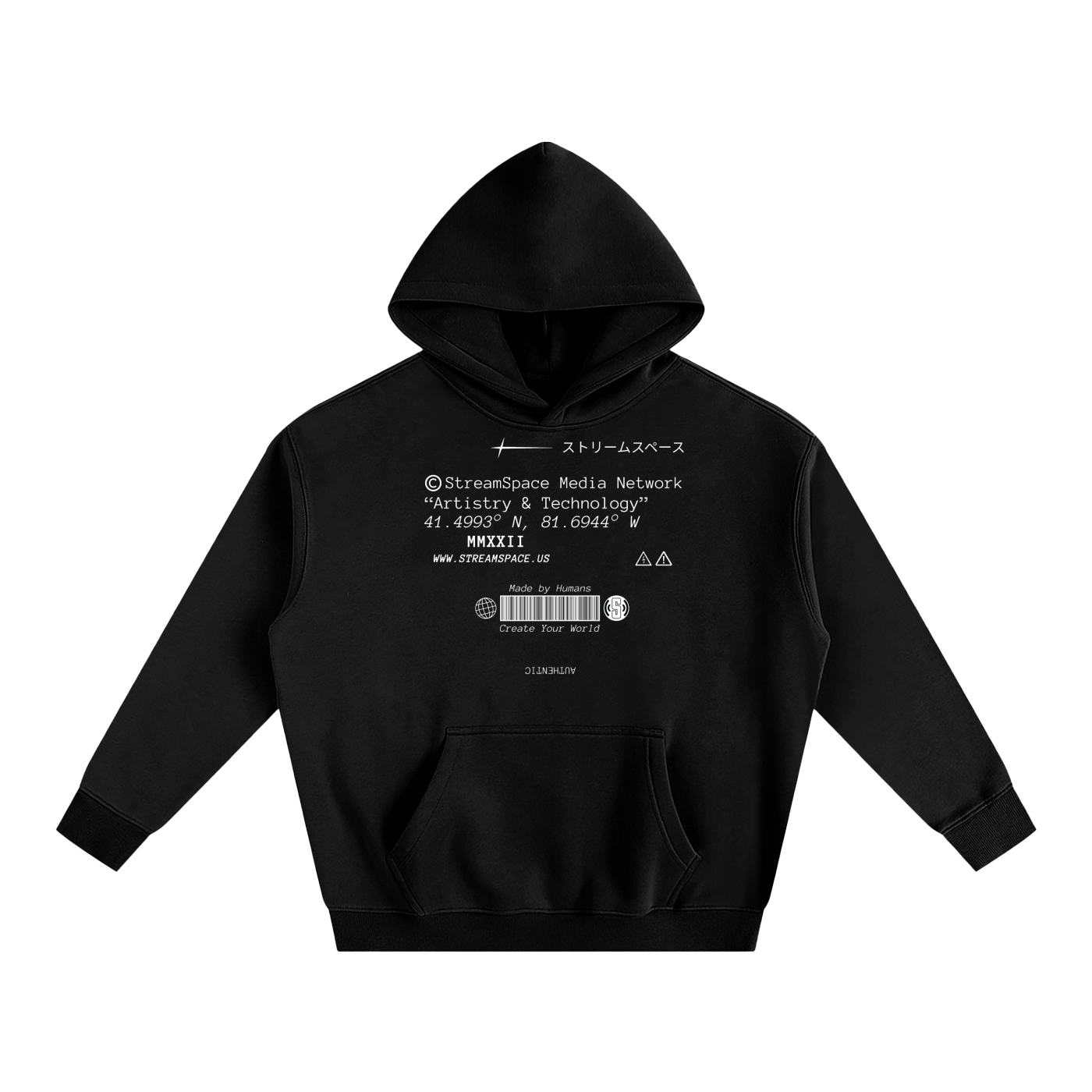 "System Override" StreamSpace Oversize Hoodie